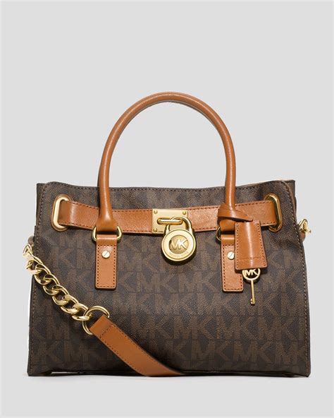 michael michael kors signature hamilton large east west satchel|Michael Kors nouveau Hamilton bag.